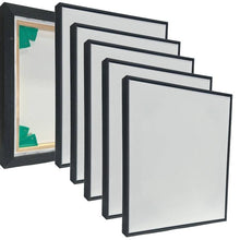  5 Pack Float Frames Gove Black with Artist Custom Canvas