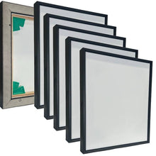  5 Pack Float Frames Jazz Black + Artist Custom Canvas